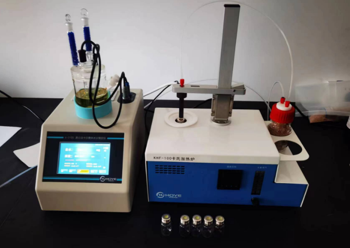 江山烯谷科技采購(gòu)V310S-KHF卡氏加熱爐水分測(cè)定儀檢測(cè)鋰電池材料中的水分